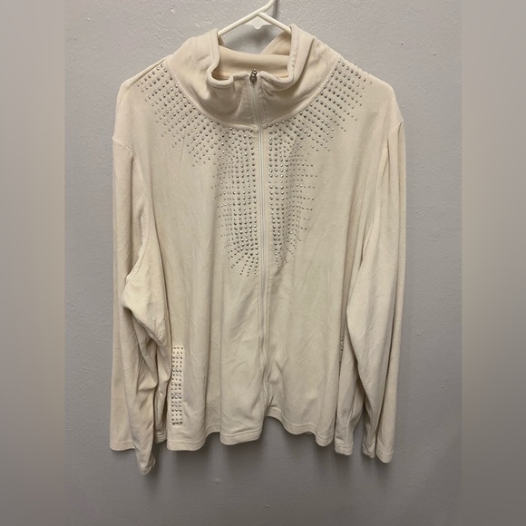 Glitterscape Plus Size 3X Y2K Tracksuit Set Bomber Jacket and Sweatpants. - Picture 2 of 8